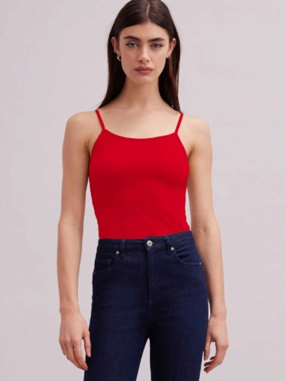 NEW! Anne Fontaine 'Cintia' Camisole in TANGO RED (4)
